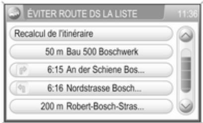 OPEL Zafira B (2008-2014) - Infotainment System - Exclusion des rues du guidage d'itinéraire - 3