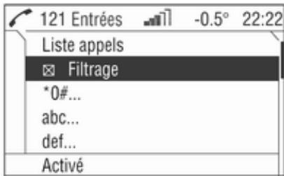 OPEL Zafira B (2008-2014) - Infotainment System - Filtrage - 1