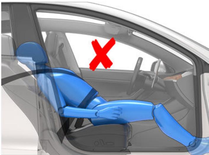 TESLA Model Y (2020-2024) - Exemples de bonnes et demauvaises positions assises - 4