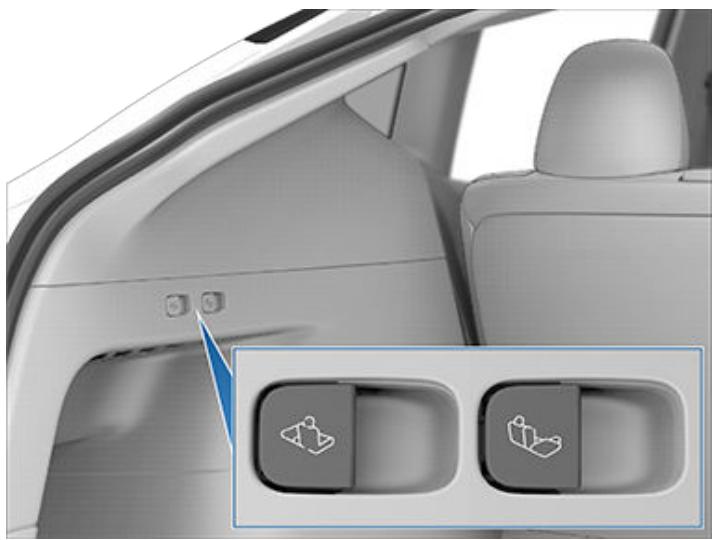 TESLA Model Y (2020-2024) - Rabattage des dossiers des sièges de deuxième rangée - 4