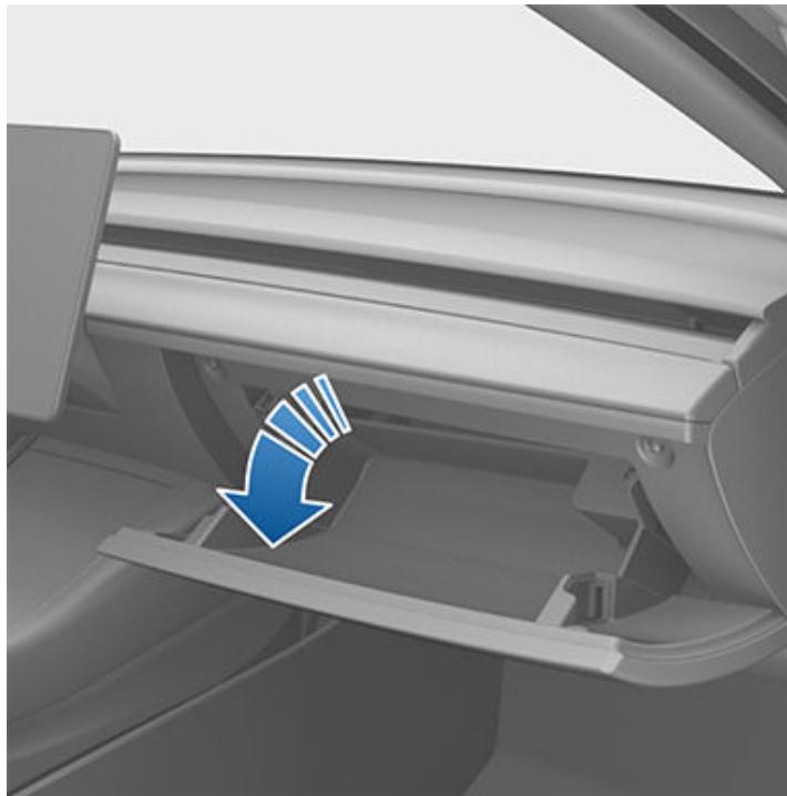 TESLA Model Y (2020-2024) - Boîte à gants - 1