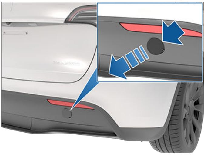 TESLA Model Y (2020-2024) - Tirez sur un camion à plateau à partir de l'arrière. - 3