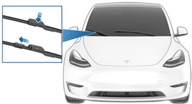 TESLA Model Y (2020-2024) - Remplacement des balais d'essuie-glaces - 2