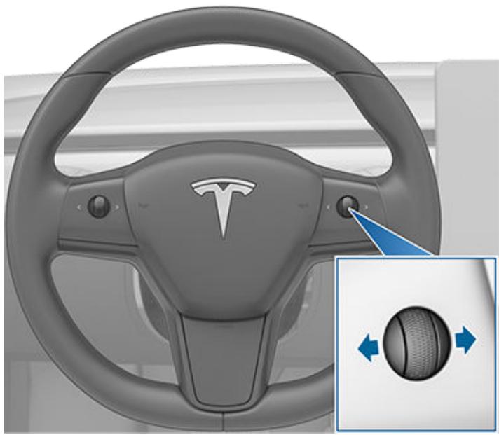 TESLA Model Y (2020-2024) - Régler la distance de suivi - 1