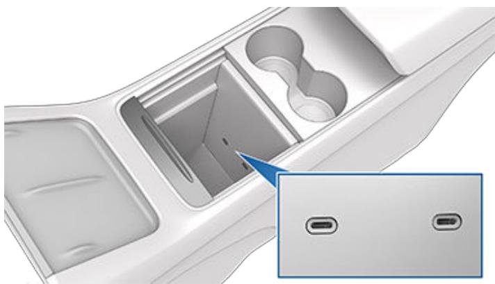 TESLA Model Y (2020-2024) - Ports USB - 1