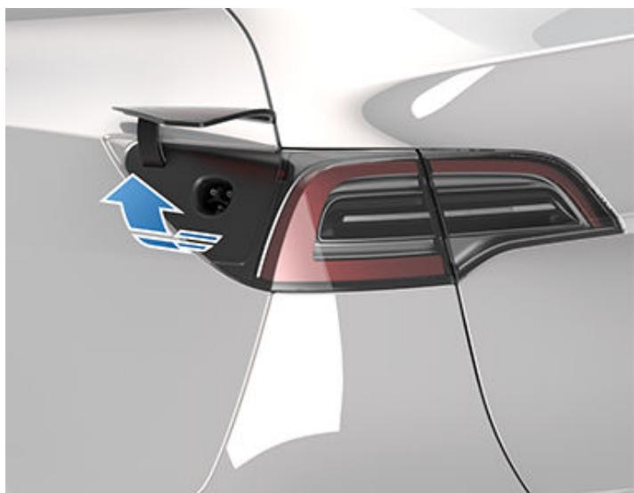 TESLA Model Y (2020-2024) - Ouverture de la prise de recharge - 2