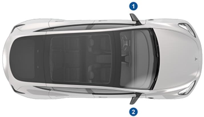 TESLA Model Y (2020-2024) - Emplacement des composants - 1