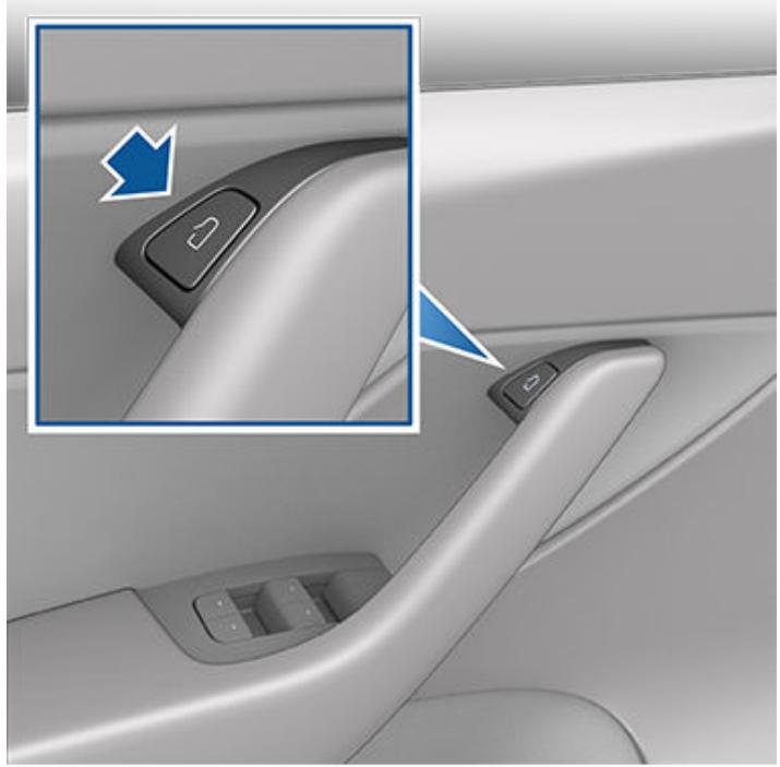 TESLA Model Y (2020-2024) - Ouverture des portes à partir de l'intérieur - 1