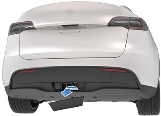 TESLA Model Y (2020-2024) - Installation et retrait du support de boule - 2