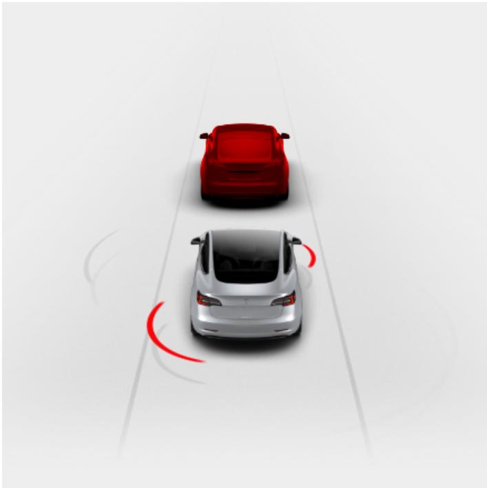 TESLA Model Y (2020-2024) - Avertissement de collision frontale - 1