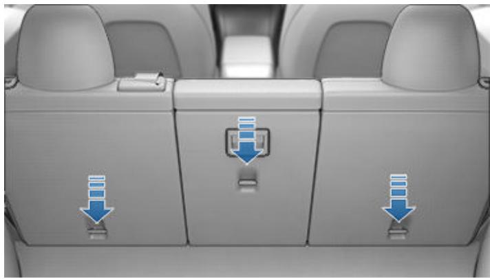 TESLA Model Y (2020-2024) - Fixation des sangles de retenue supérieures - 2