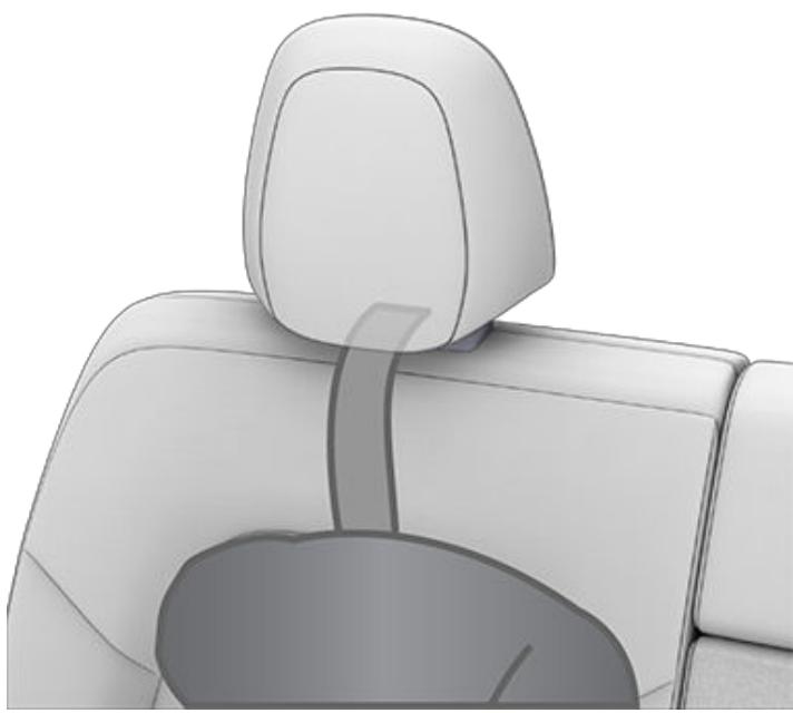 TESLA Model Y (2020-2024) - Fixation des sangles de retenue supérieures - 7
