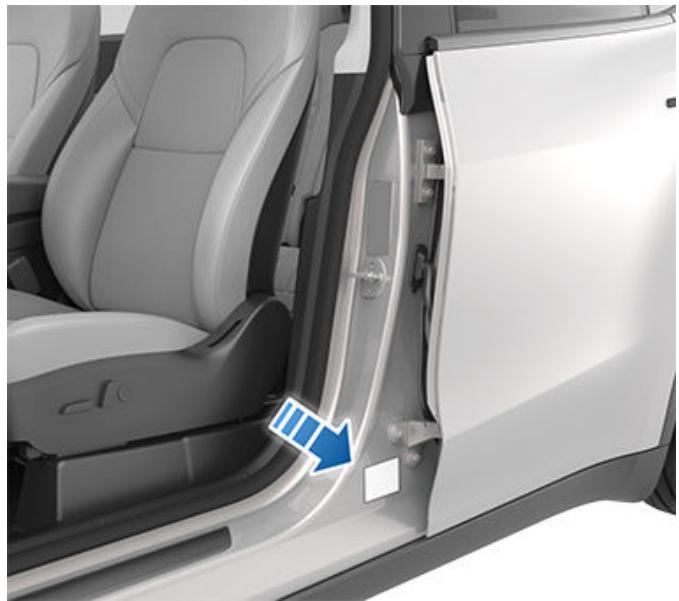 TESLA Model Y (2020-2024) - Numéro d'identification du vehicule - 2