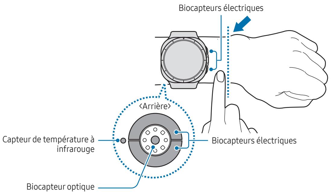 SAMSUNG SML705FZWAXEF - Comment porter la montre pour obtenir des mesures précises - 1