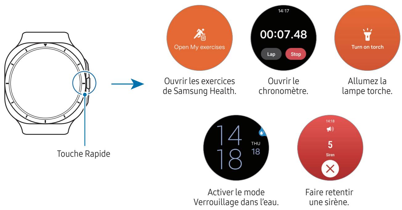 SAMSUNG SML705FZWAXEF - Paramétrer et utiliser la touche rapide (galaxy watch ultra) - 1