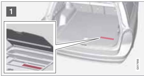 VOLVO V70 3 (2007-2016) - Triangle de présignalisation et trousse de premier secours\* - 1