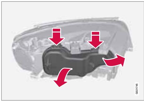 VOLVO V70 3 (2007-2016) - Pose du phare - 1
