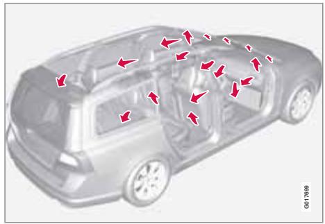 VOLVO V70 3 (2007-2016) - Commandes climatiques - 1