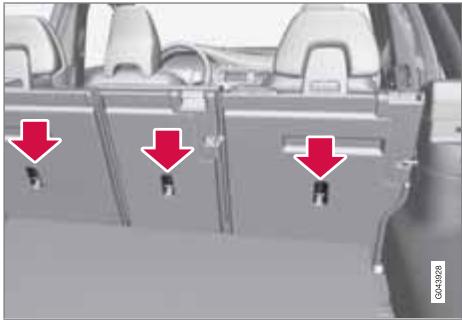 VOLVO V70 3 (2007-2016) - Points de fixation supérieure pour sièges enfant - 1