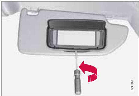 VOLVO V70 3 (2007-2016) - Éclairage du miroir de courtoisie - 1