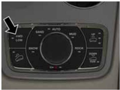 JEEP Grand Cherokee WK2 (2017-2021) - Passage de 4WD HI (4RM gamme haute) à 4WD LOW (4RM gamme bajo) - 1