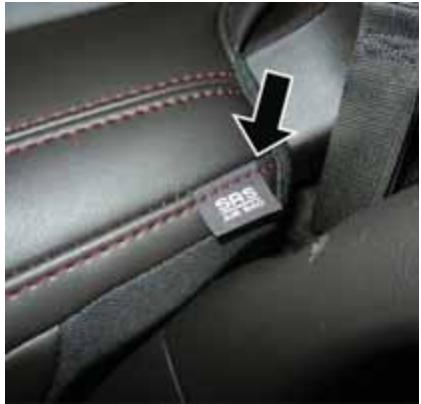 JEEP Grand Cherokee WK2 (2017-2021) - Airbag l'etalral complémentaire integre au siège (SAB) (selon I'equipement) - 1