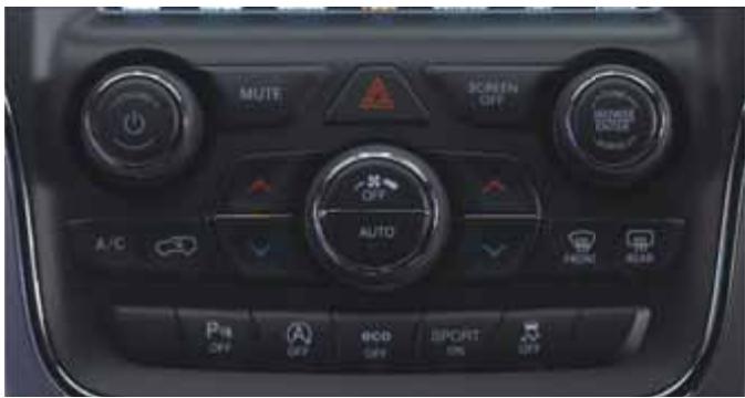 JEEP Grand Cherokee WK2 (2017-2021) - COMMANDES DE CHAUFFAGE-CLIMATISATION - 3