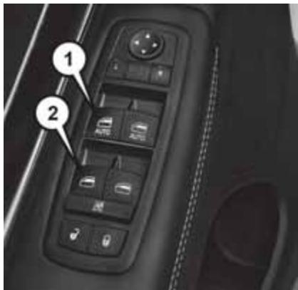 JEEP Grand Cherokee WK2 (2017-2021) - Commandes de lève-vitres électriques - 1