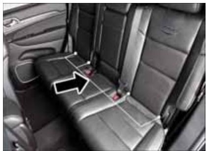 JEEP Grand Cherokee WK2 (2017-2021) - Localisation des ancrages ISOFIX - 2