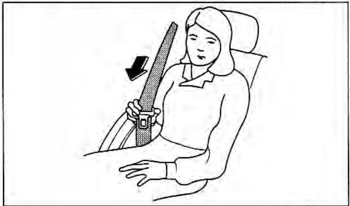 KIA Rio (2003) - Pour attacher la ceinture à baudrier avant: - 1