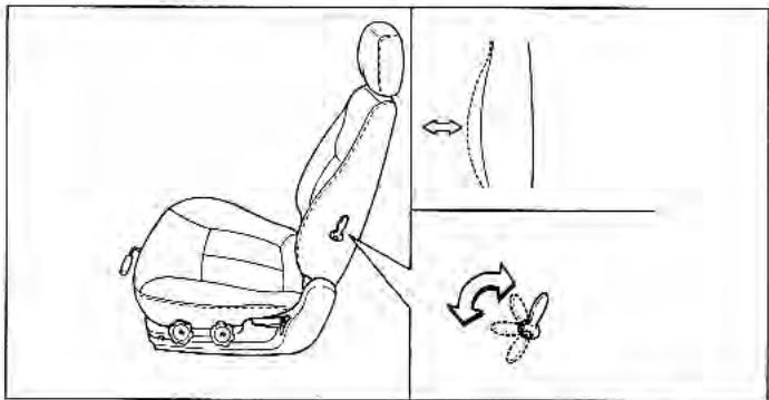 KIA Rio (2003) - Support lombaire (siège du conducteur seulement) - 1