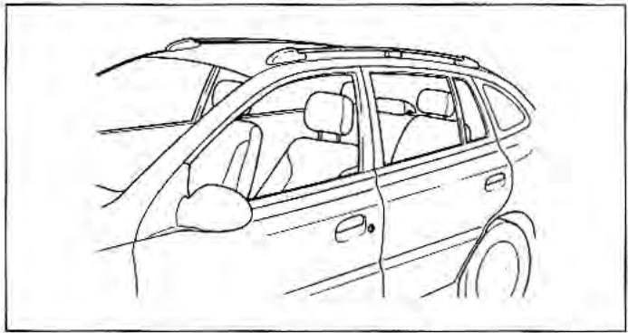 KIA Rio (2003) - Porte-bagages de Toit (Selon l'équipement) - 1