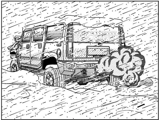 Hummer H2 (2008) - Si vous êtes surpris par un tempête de neige - 1