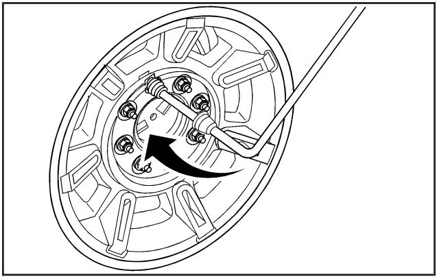 Hummer H2 (2008) - Rangement du pneu plat ou de secours - 1