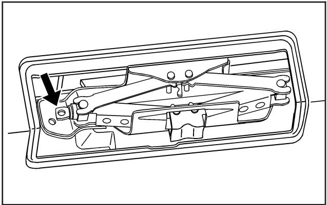 Hummer H2 (2008) - Rangement du cric et des outils - 1