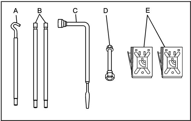 Hummer H2 (2008) - Dépose du pneu de secours et des outils (SUT) - 2
