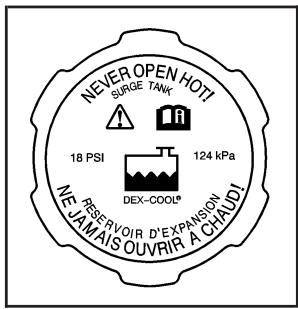 Buick Lucerne (2008) - Vérification du liquide de refroidissement (Moteur V8 de 4,6 L) - 1
