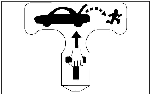 Buick Lucerne (2008) - Poignée de déverrouillage d'urgence du coffre - 1