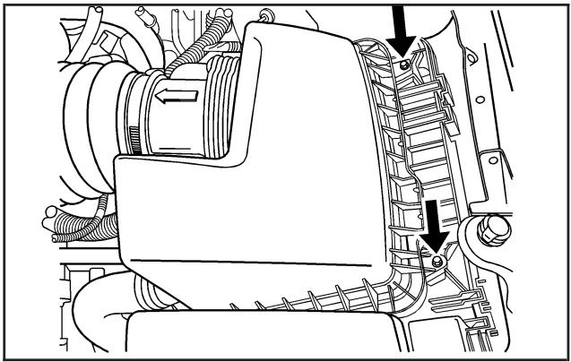 Buick Lucerne (2008) - Comment inspector le filtré à air du moteur - 1