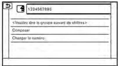 NISSAN Murano (2018) - NISSAN CONNECT - Exemple 1 Effectuer un appel en dictant un numéro de téléphone : - 2