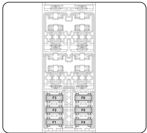 LANCIA Delta 3 (2008-2014) - Centrale des fusibles du coffre à bagages fig. 41 et 42 - 3