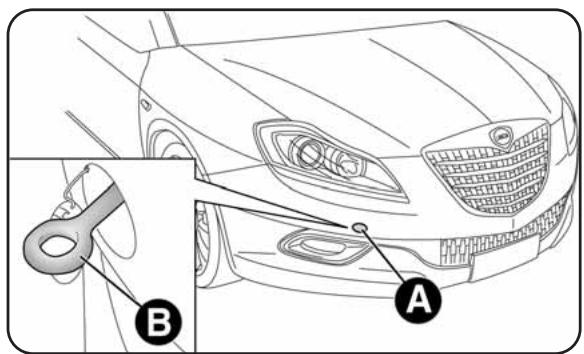 LANCIA Delta 3 (2008-2014) - FIXATION DE L'ANNEAU DE REMORQUAGE fig.44-45 - 1
