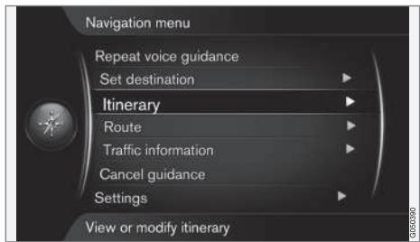 VOLVO Sensus (2016) - Navigation - Navigation - itinétaire - 1