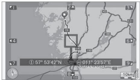 VOLVO Sensus (2016) - Navigation - Carte du trajet restant - 1