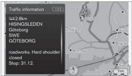 VOLVO Sensus (2016) - Navigation - Informations routières sur la carte - 1