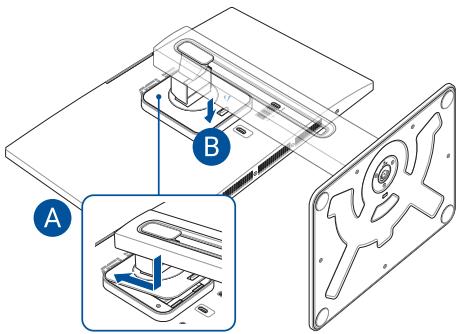 ASUS P470VA - Installer et démonter le support réglable en hauteur (sur certains modèles) - 1