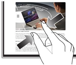 ASUS P470VA - Fonctionnalités multi-gestes de l'écran tactile - 4