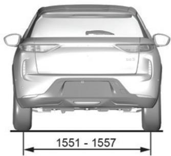 DS Automobiles DS3 2 (2022) - Dimensions (en mm) - 3