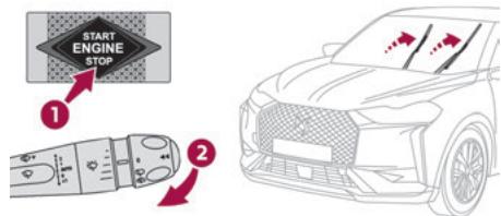 DS Automobiles DS3 2 (2022) - Position particulière des essuie-vitres avant - 1