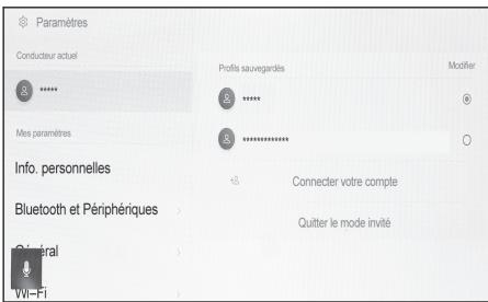 LEXUS NX AZ20 (2021) - Modification et enregistrement d'un profil utilisateur - 1